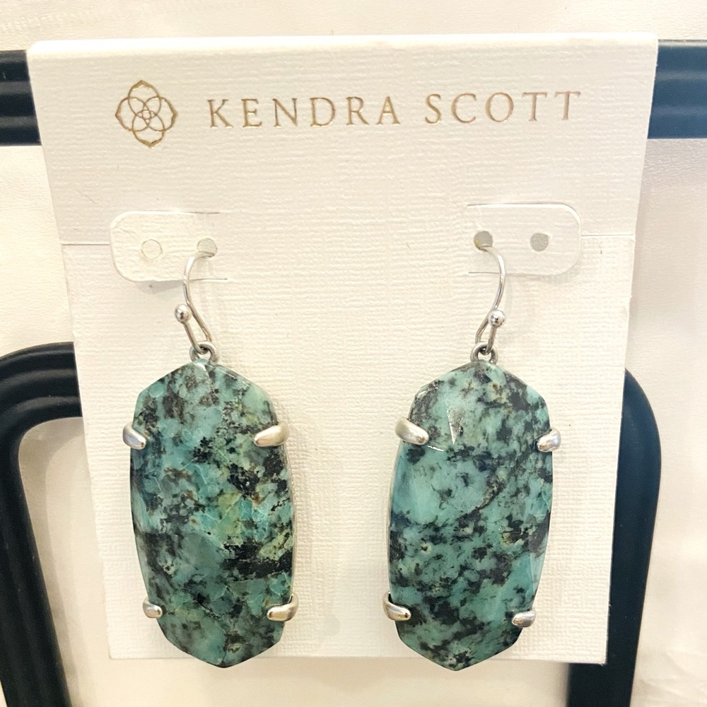 Kendra Scott African Turquoise drop earrings